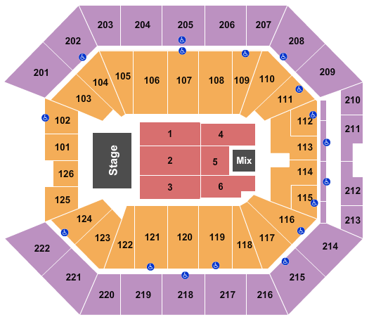 Golden 1 Center Andrea Bocelli Seating Chart